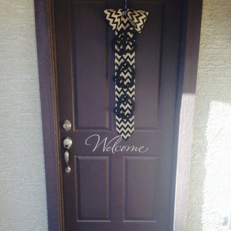 Welcome Sign Porch Decor/ Door Decor/ Trending Now Entryway Decor/ Home Decor/ Vinyl Lettering/ Vinyl Decal image 5