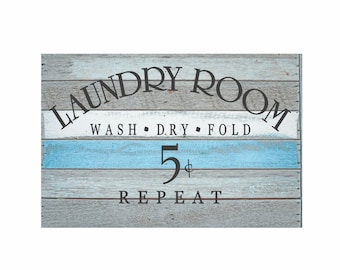 Laundry Room Decor Laundry Sign Vinyl Decal Laundry Room Decal Vinyl Lettering "Wash Dry Fold Repeat" Laundry Stickers Laundry Wall Decal