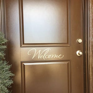 Welcome Sign Porch Decor/ Door Decor/ Trending Now Entryway Decor/ Home Decor/ Vinyl Lettering/ Vinyl Decal image 6