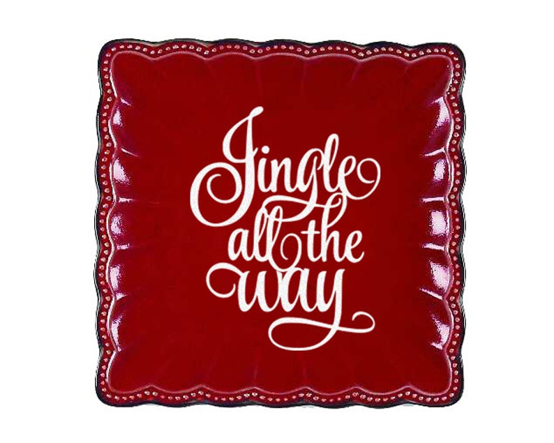 Jingle All the Way Christmas Shadow Box Decal Christmas Decor Vinyl Decal Sticker Holiday Decor DIY Christmas Decoration Christmas Ornaments image 4