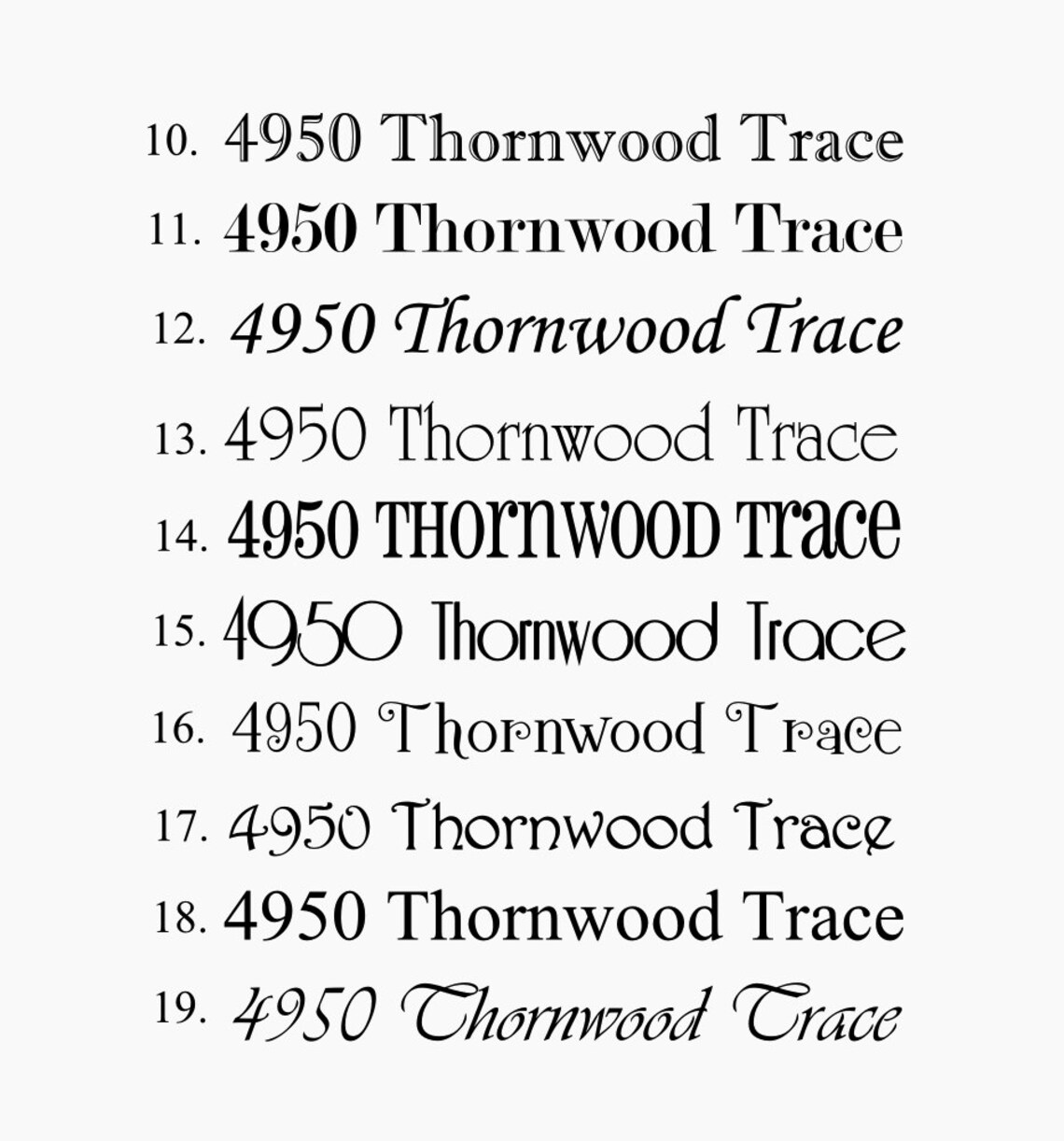 Mailbox Decals Mailbox Numbers House Numbers Mailbox Etsy