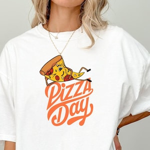 Pizza Day Shirt, Funny Pizza Shirts, Pizza Lover&#39;s Heavy Cotton Tee, Foodie Gift, Casual Wear, Pizza Party Apparel, Pizza Tee,Comfort Colors