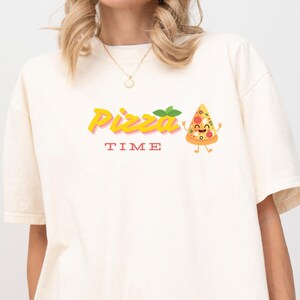 Camiseta Pizza Time Comfort Colors: Camiseta divertida para amantes da gastronomia