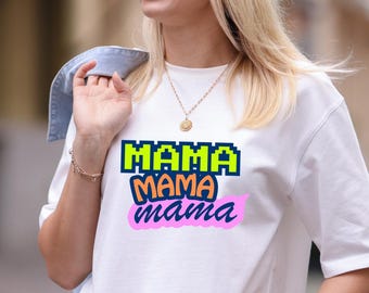 Mama PNG Design, Retro Mama SVG Png, Mother Shirt Design, Trendy Mom Graphic, Sublimation Design, Mother’s Day Gift, Mama Clipart