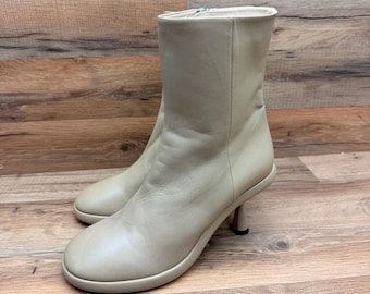 Botines de piel de tacón alto negros para mujer Wandler, talla 8, modelo June.