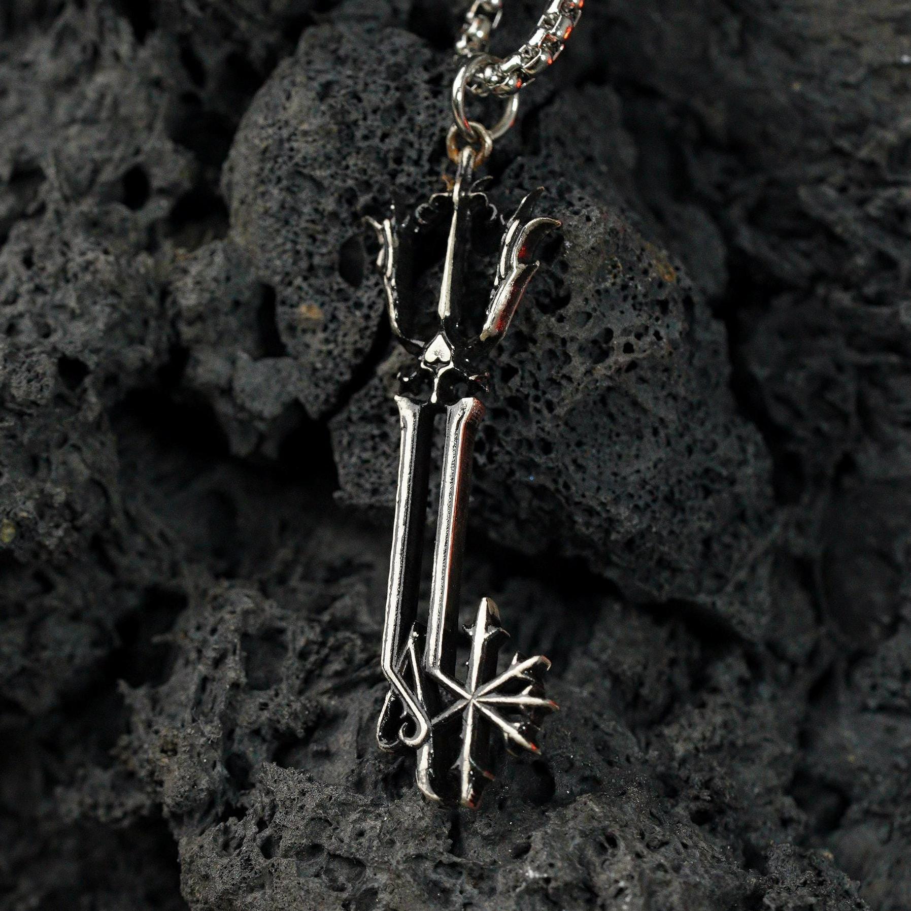 Kingdom Hearts Oblivion Keyblade Necklace Oathkeeper Necklace