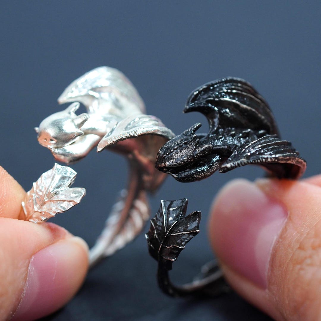 EXCLUSIVE How to Train Your Dragon 950 Silver Ring, Adjustable