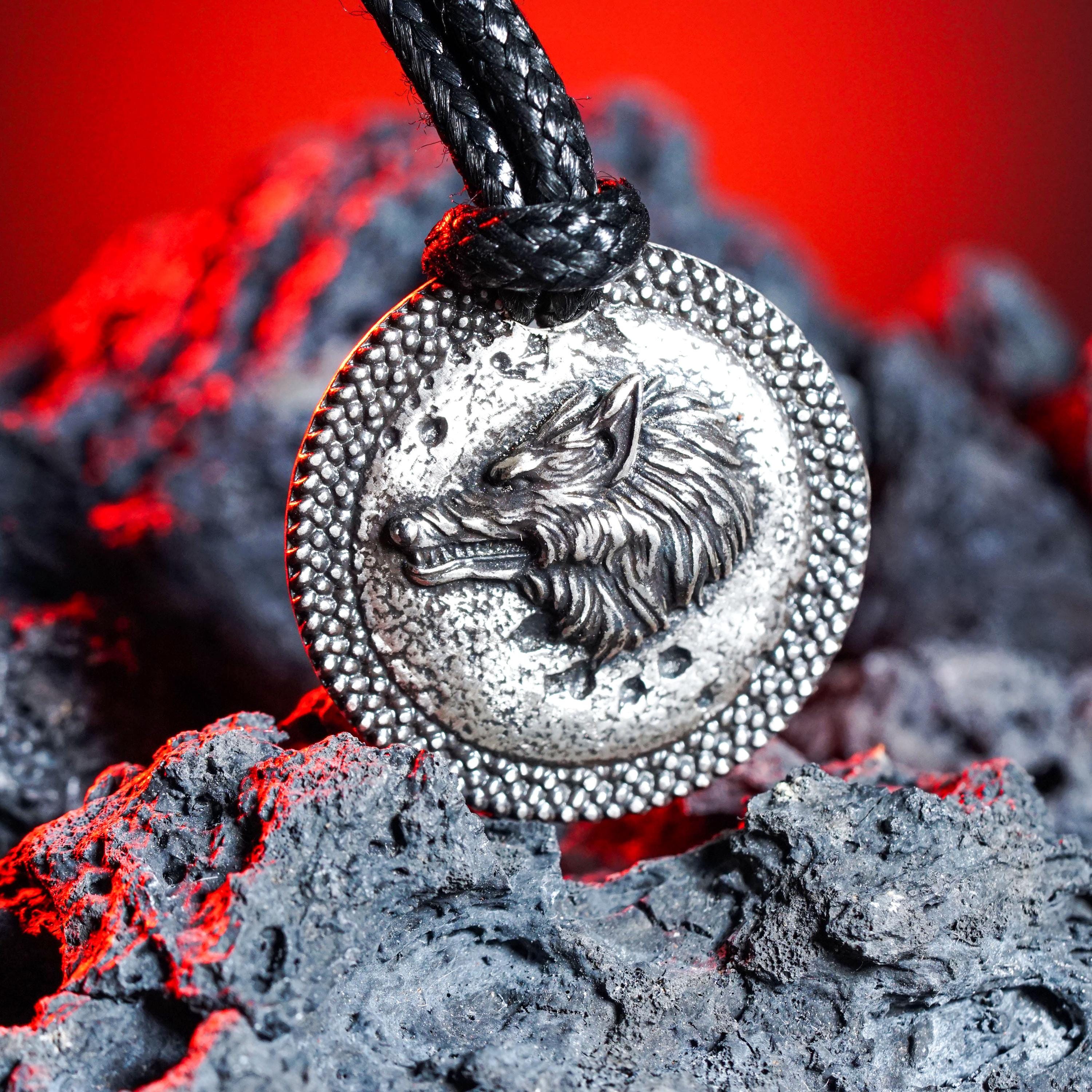 ファロンの番犬 ダークソウル3 ネックレス、950シルバー ウルフ