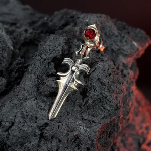 PREMIUM Handmade FFXVI DI.0n lE..sa.Ge Earring, Custom Silver 950 Jewelry, Gift for Collectors & rpg Cosplay Fans