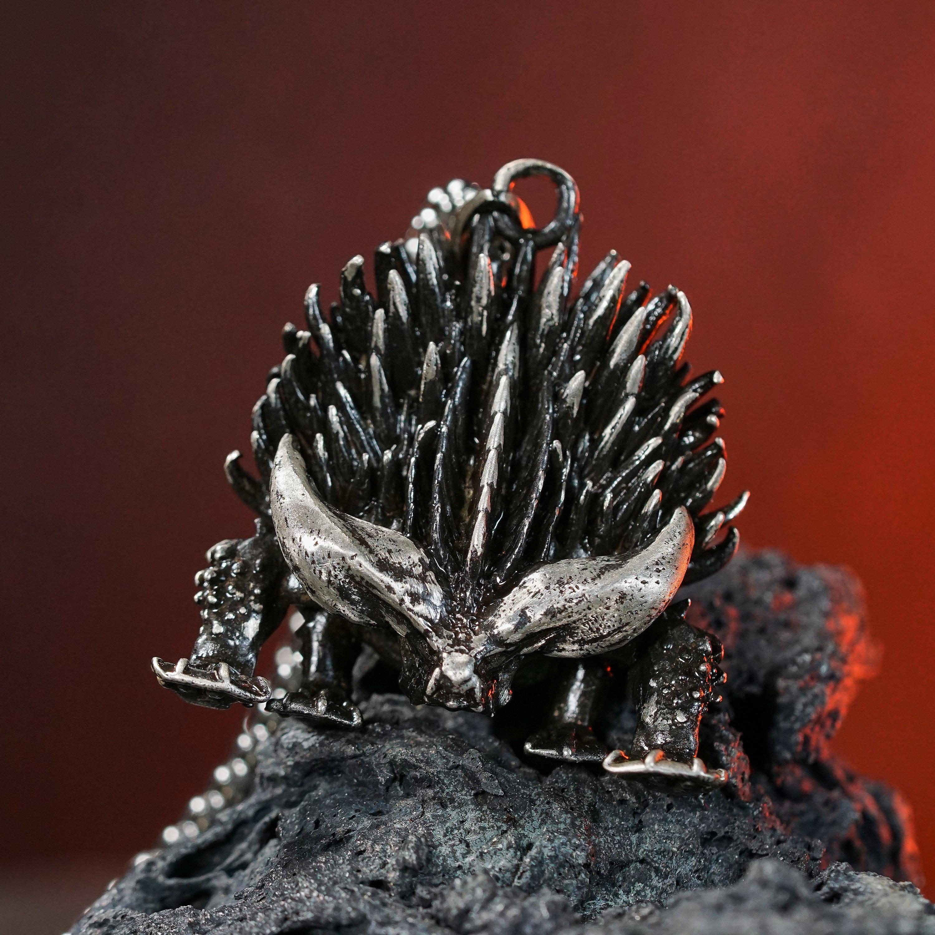 Monster Hunter Fanmade, Monster Symbol Necklace, Handmade Silver 950 ...