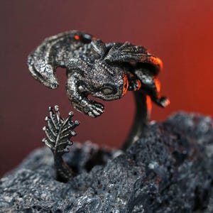 EXCLUSIVE Toothless Ring, How to Train Your Dragon Jewelry, Handmade ...
