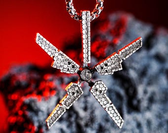 Death Stranding Odradek Scanner Necklace, 950 Silver Gamer Pendant, Kojima Fan Jewelry, Horror Game Cosplay, Christmas Gift for Gamers