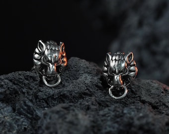 Final Fantasy VII Cloud Earrings: Silver 950 Studs, FF7 Cosplay