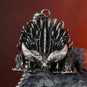 Nergigante Monster Hunter Wilds Symbol Necklace, Handmade Silver 950 Pendant Inspired, Gore Magala, Valstrax and Zinogre