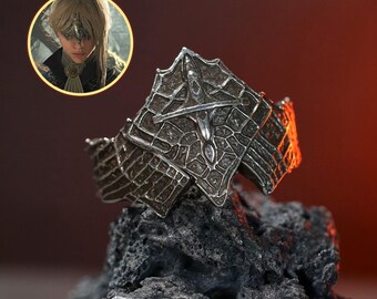 EXCLUSIVE Duchess E!.d.E.n R.In.g Nlgh.tr.e.lgn Ring, Custom 950 Silver Ring, RPG Gift for Fans