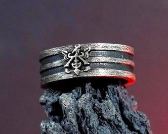 EXCLUSIVE Handmade Silver 950 Clive Rosfield Ring, Final Fantasy XVI Jewelry, FF7R Fanmade Ring, FF16 Clive Jewelry