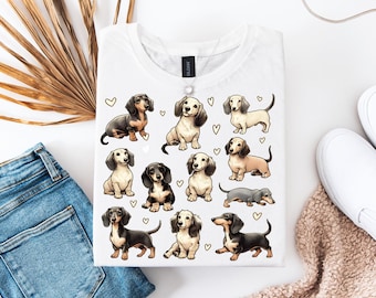 Dachshund png, Doxie Shirt, Wiener Dog Sublimation Design, Sausage Dog Digital Download