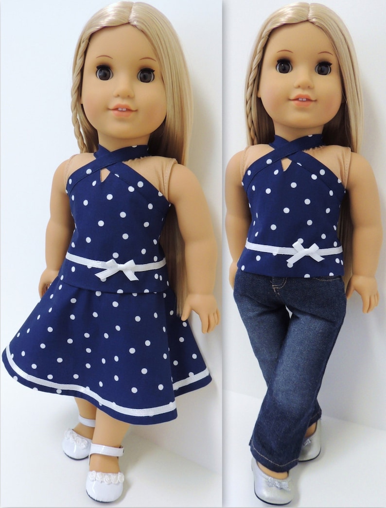 Lillian Dress and Top Pattern PDF for 18 inch dolls image 5