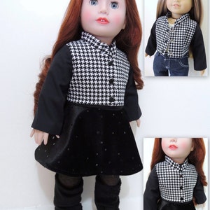 Classy Coat and Jacket Doll Clothes Pattern for 18 inch Doll image 3