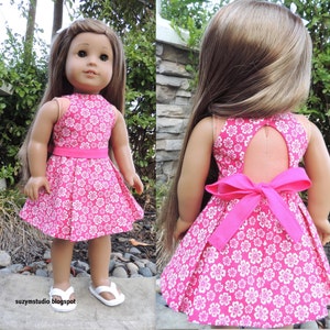 Lana Top and Skirt AGD Size Doll Clothes PDF Pattern for 18 inch Doll image 2