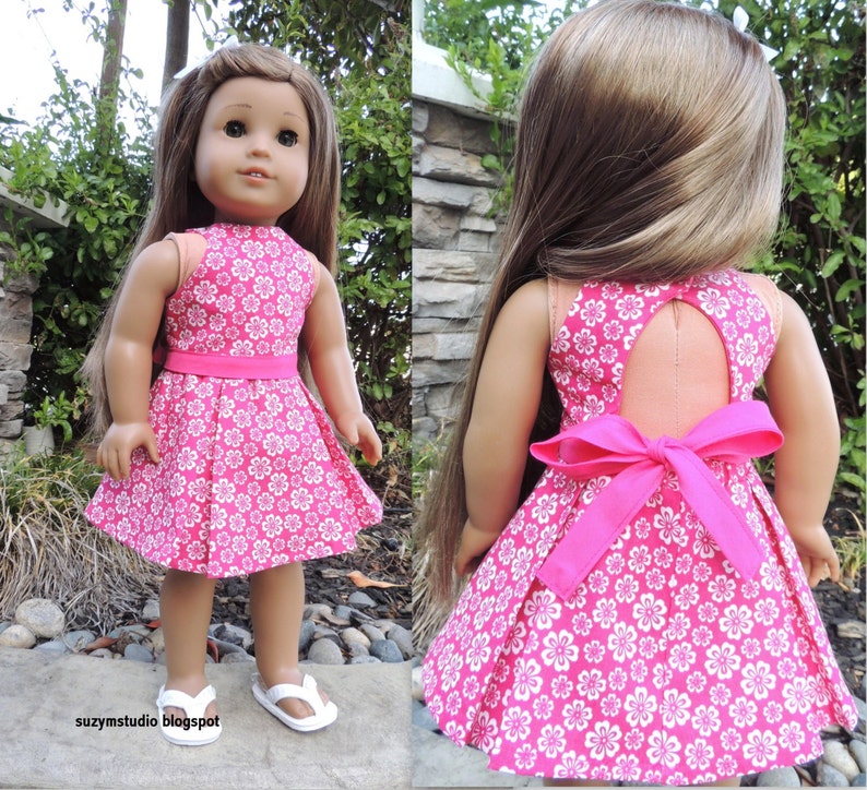 Lana Top and Skirt AGD Size Doll Clothes PDF Pattern for 18 inch Doll image 2