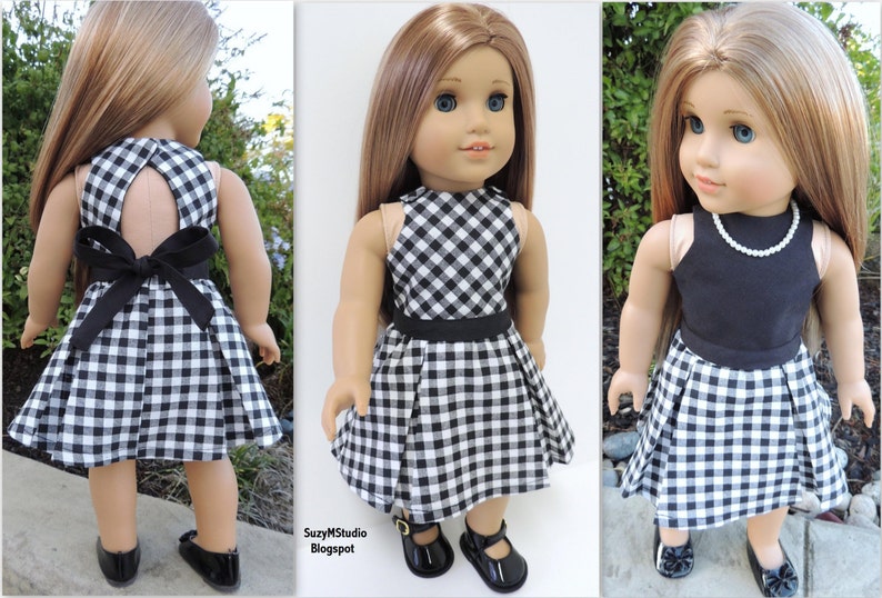 Lana Top and Skirt AGD Size Doll Clothes PDF Pattern for 18 inch Doll image 4