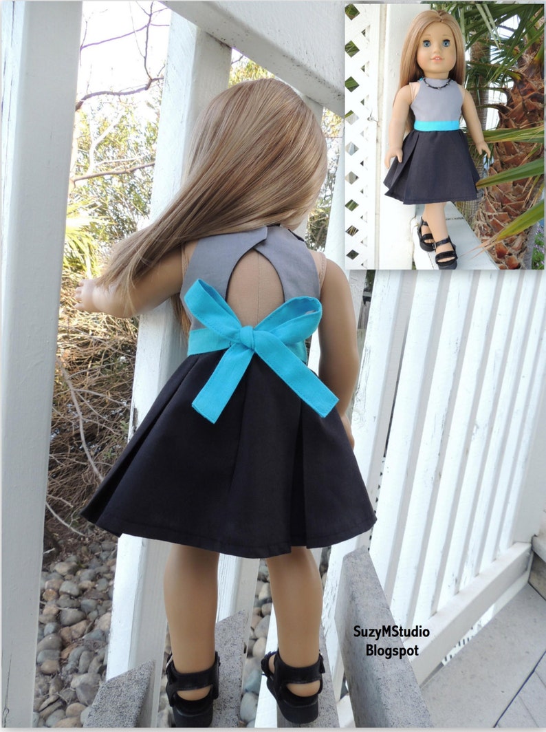 Lana Top and Skirt AGD Size Doll Clothes PDF Pattern for 18 inch Doll image 3