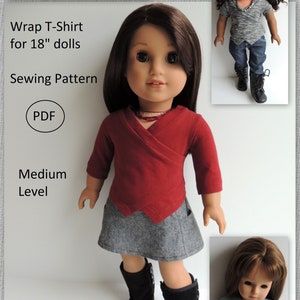 Wrap T-Shirt for 18 inch doll image 1