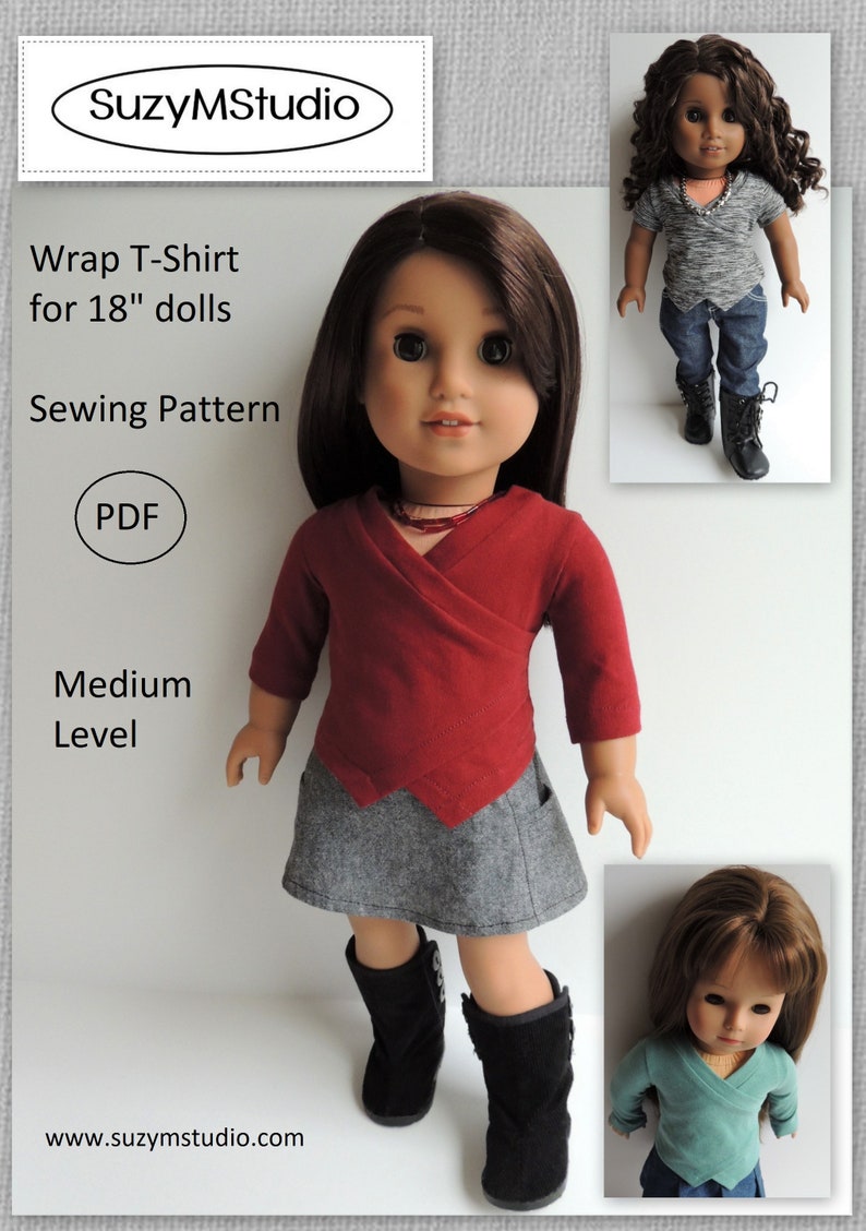 Wrap T-Shirt for 18 inch doll image 1