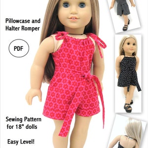 Pillowcase and Halter Romper AGD PDF-Instant Download