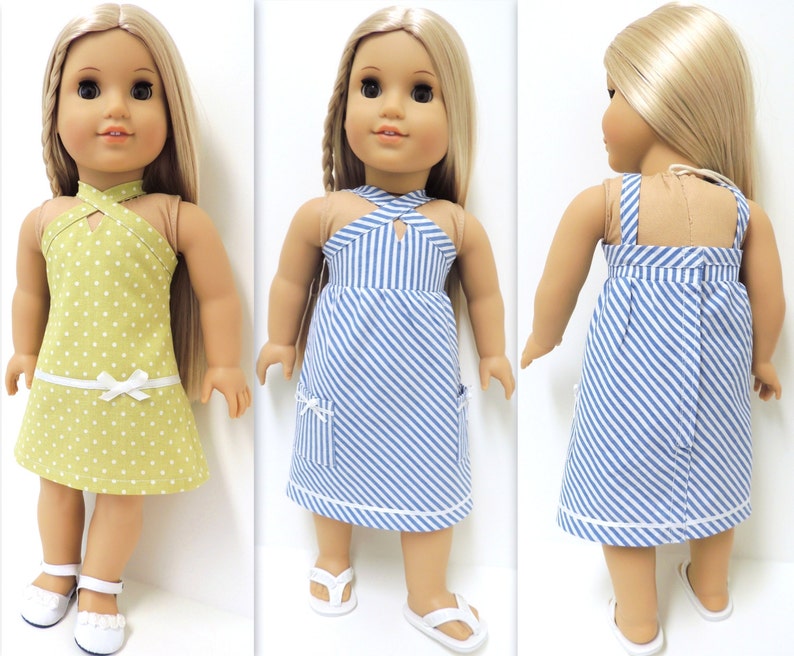 Lillian Dress and Top Pattern PDF for 18 inch dolls image 4