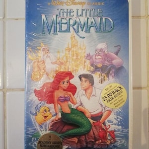 VHS Disney Black Diamond The Little Mermaid 1989 Sealed Banned Cover