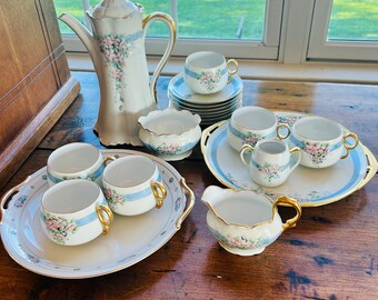 Hand painted by Ada C. Magnusen Bavarian china set