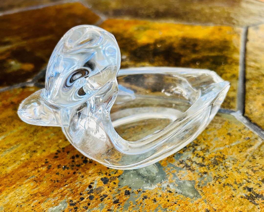 1940年代のダンカン＆ミラー ポールモール ダック クリアガラス 灰皿