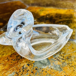 1940&#39;s Duncan and Miller Pall Mall Duck Clear Glass Ashtray