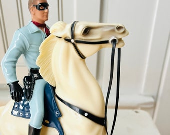 LONE STAR レトロなおもちゃ　made inENGLAND 昭和 Hartland Plastic's 1950's the Lone Ranger and Silver 800