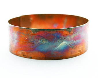 Copper Raven Bracelet Bangle - Crow Bracelet