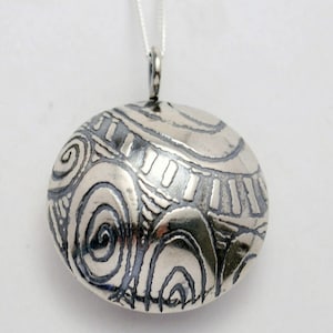 Sterling Silver Pattern Scent Locket