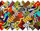 40 4 quot Fabric Squares African 20 Patterns Quilting Patchwork