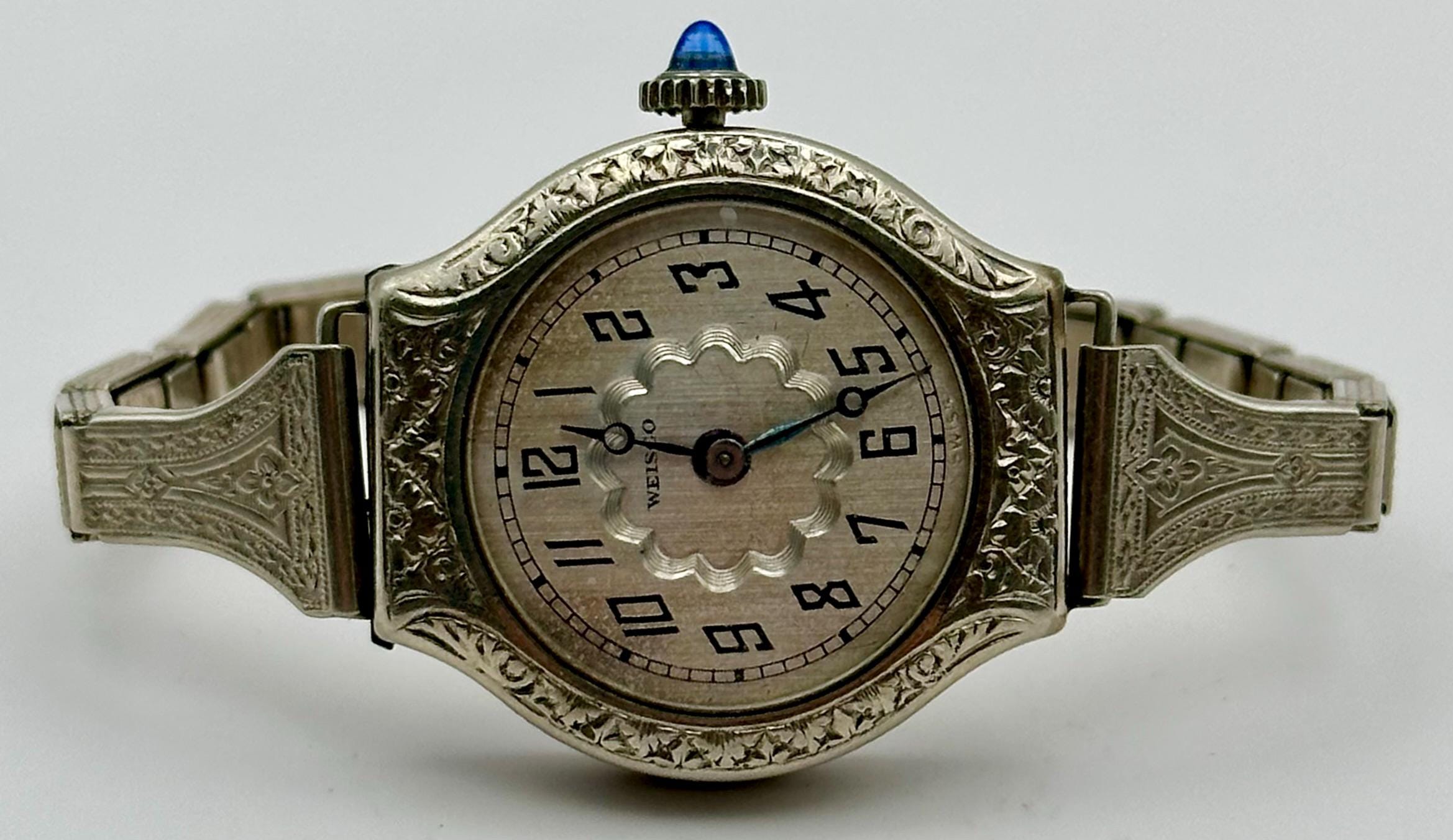 Vintage Crosby Swiss Ladies Bracelet Watch Art Deco Style 1/20 10k GF Band 1920s Art Deco Weisco Swiss Watch, 14K Gold Filled Bracelet  main image 3