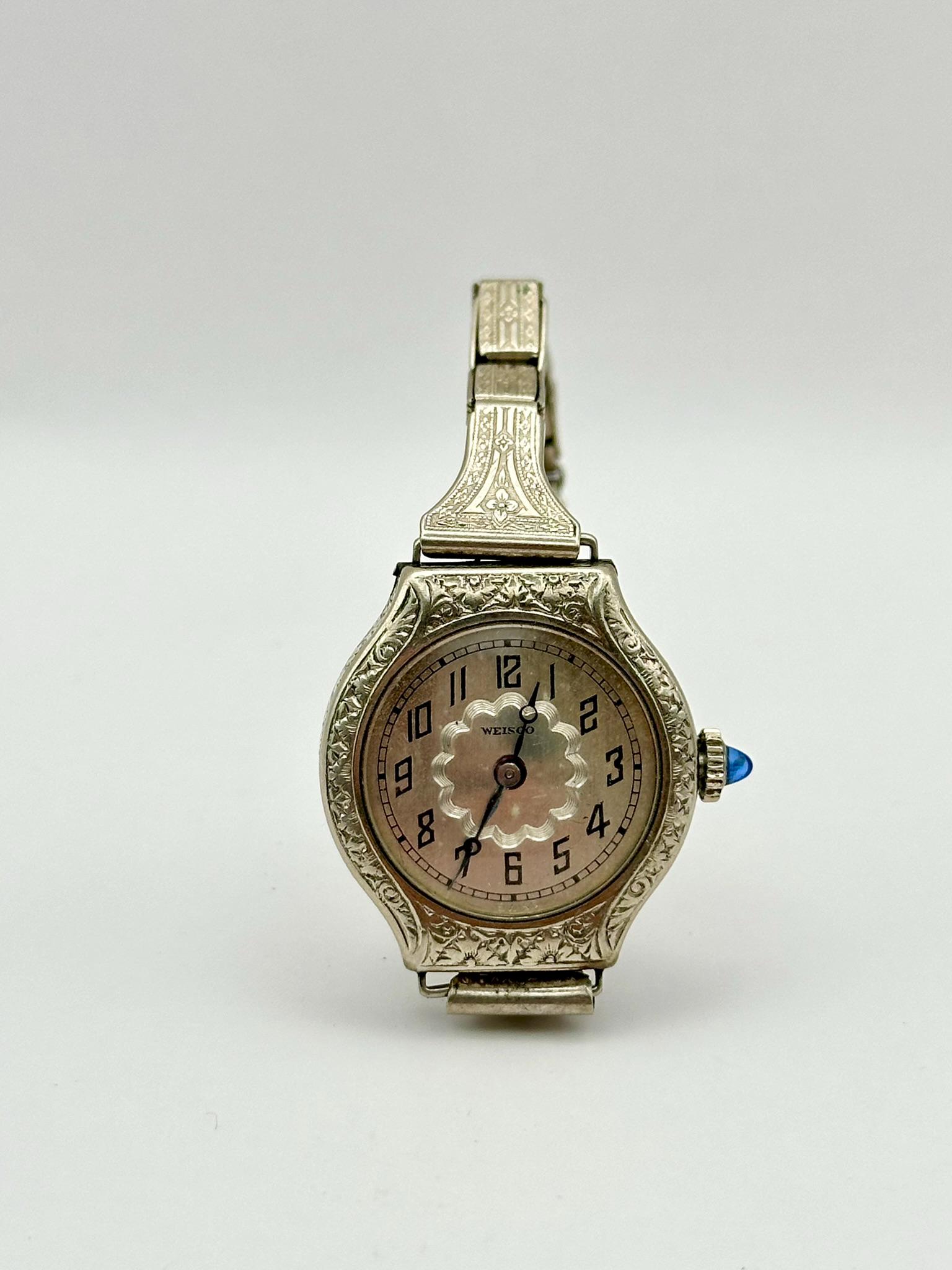 1920s Art Deco Weisco Swiss Watch, 14K Gold Filled Bracelet  display picture 1