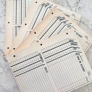 Vintage Paper Pad | Ephemera | Estimates & Calls | Receipts | Invoice Slips