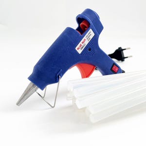 20 W klein smeltlijmpistool + 25 stuks 7 x 26 mm lijmstiften voor doe-het-zelvers