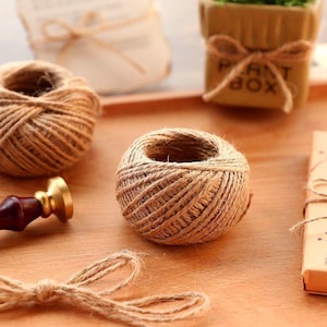 3mm/35m Jute rope, Natural Jute Cord, Craft Burlap Cording, Jute Macrame Cord, Floristry Arts & Crafts DIY Bundling Wrapping Gardening