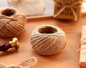3mm/35m Jute rope, Natural Jute Cord, Craft Burlap Cording, Jute Macrame Cord, Floristry Arts & Crafts DIY Bundling Wrapping Gardening