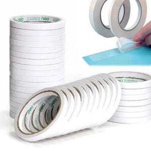 Nastro biadesivo da 20 mm/7 pezzi per artigianato, nastro biadesivo per arti, forniture per album di ritagli, fotografia, scatola regalo, scrapbooking, creazione di biglietti