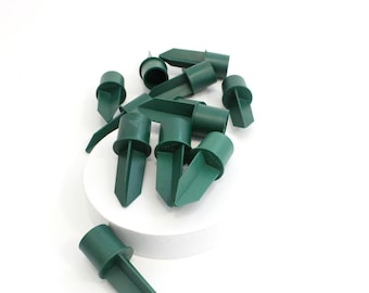 12 PCS Green Candle Holder Plastic Candle Holders Floral Candle Holder Candleholder for Weddings Celebrations Advent Wreaths Advent