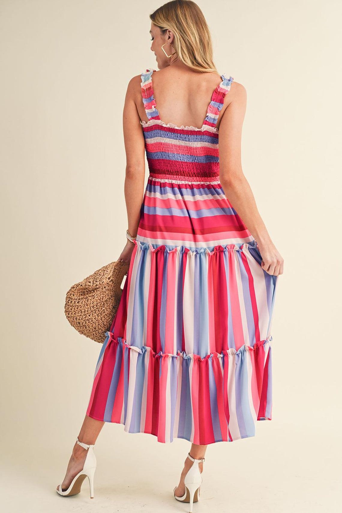 Red Stripe Dress main image 1