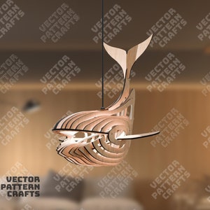 Dekoracyjny żyrandol z lampą wielorybniczą wycinany laserowo plik svg Drewniany żyrandol z lampą wielorybniczą Glowforge svg cricut Wzór wektorowy lampy wielorybniczej DXF plik laserowy