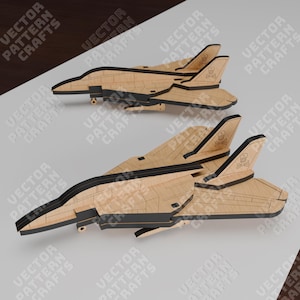 Wooden 3D airplane puzzle laser cut svg file Glowforge aiplane toy puzzle svg cricut 3D airplane kids puzzle dxf cnc vector pattern